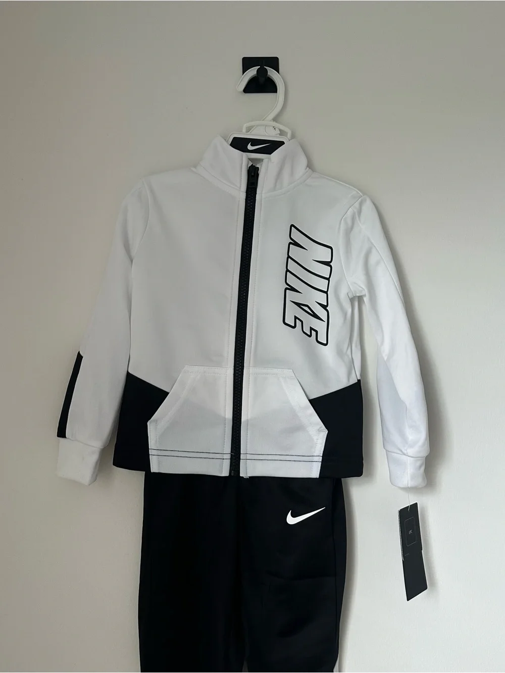 Nike Kids Color Block Full Zip Hoodie and Jogger Pants Two-Piece Track Set